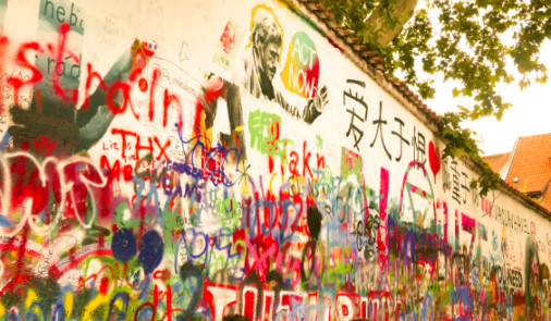 Muro de John Lennon Praga Republica Tcheca