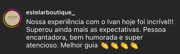 Depoimentos do Instagram - estelarboutique
